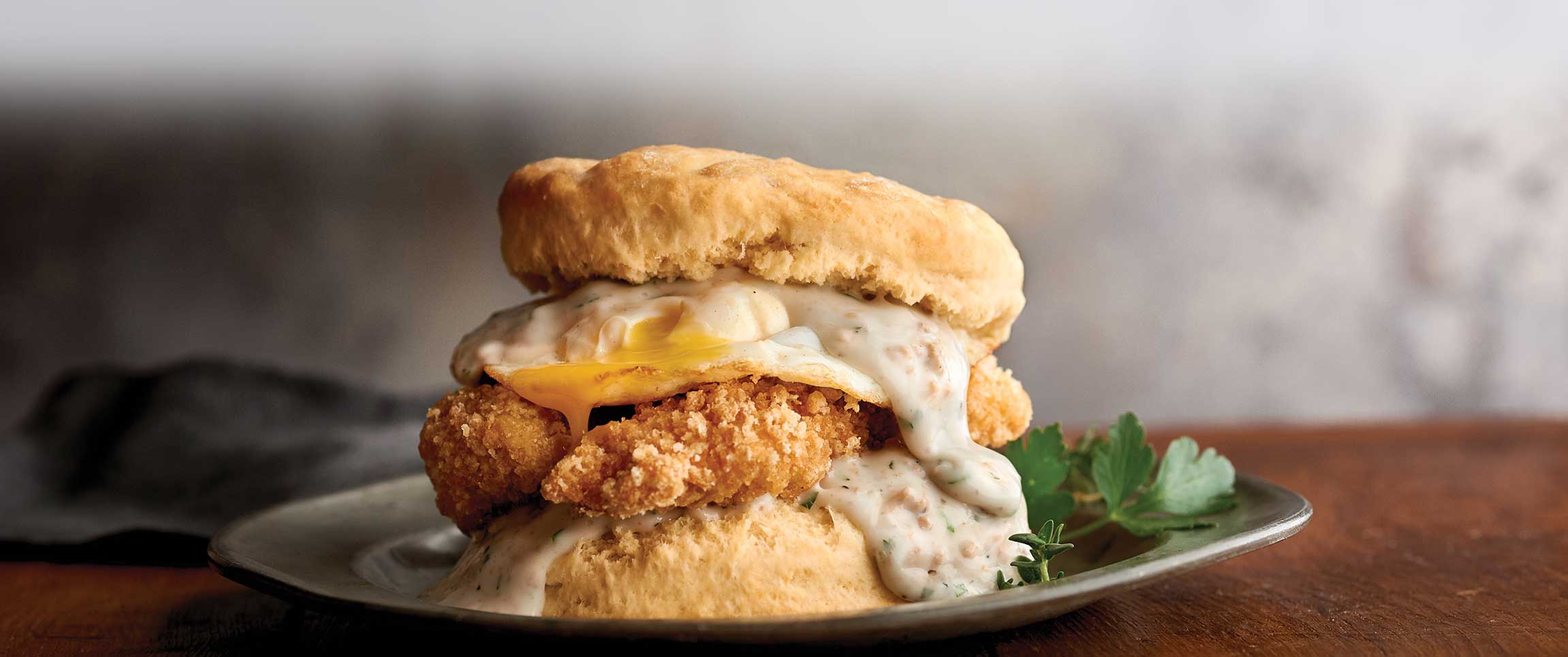 Buttermilk Chicken Biscuit with Gravy