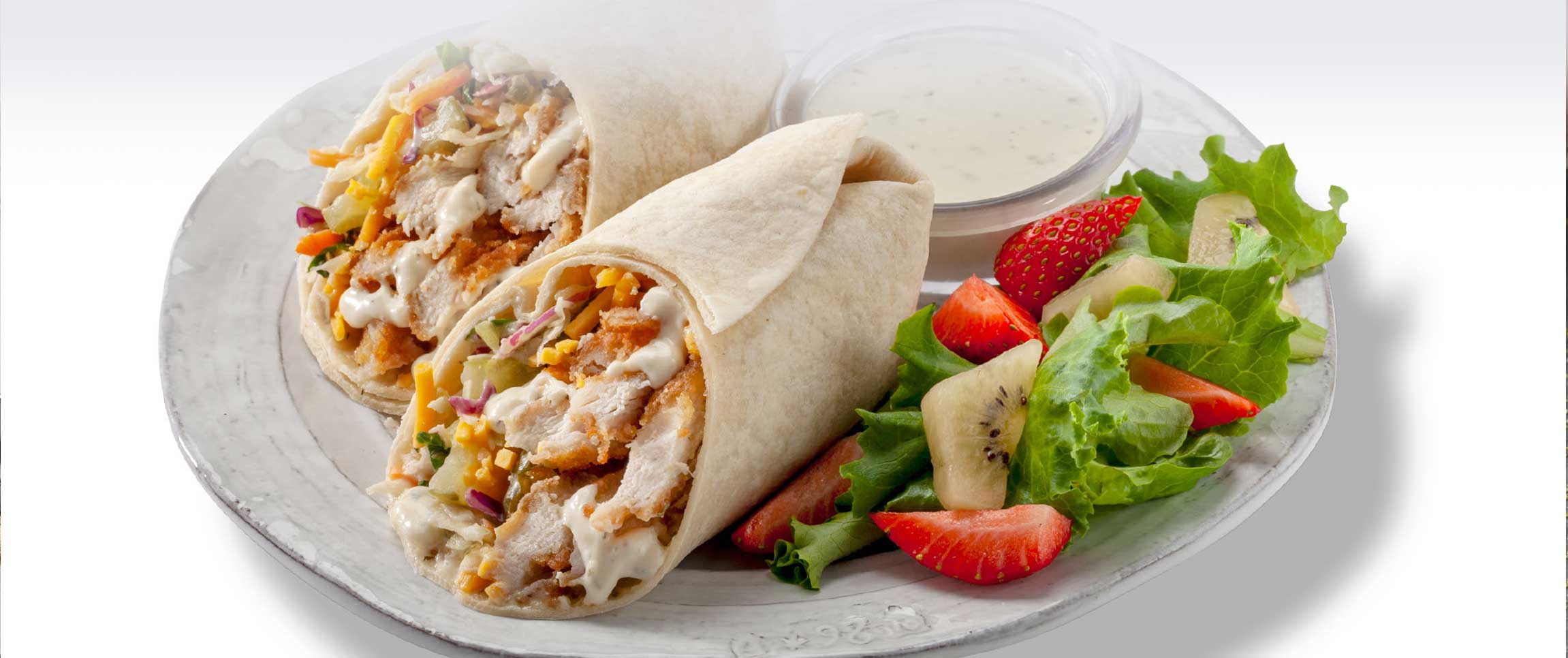 Fried Chicken & Pickle Wrap