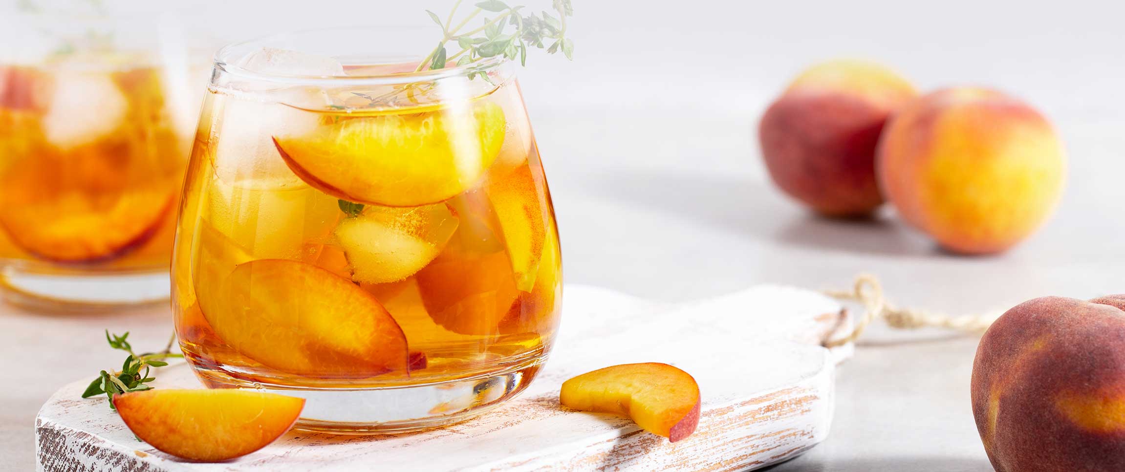 Peach Ginger Tea Cocktail