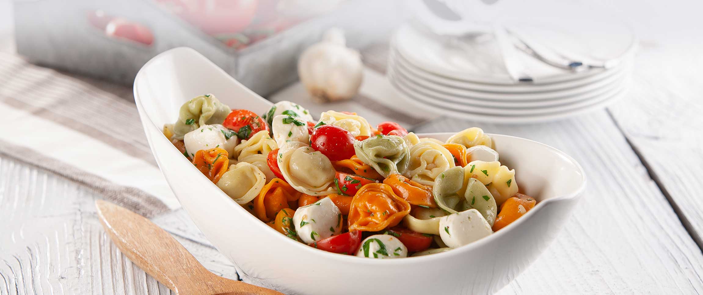 Tri-Color Tortellini Caprese Salad