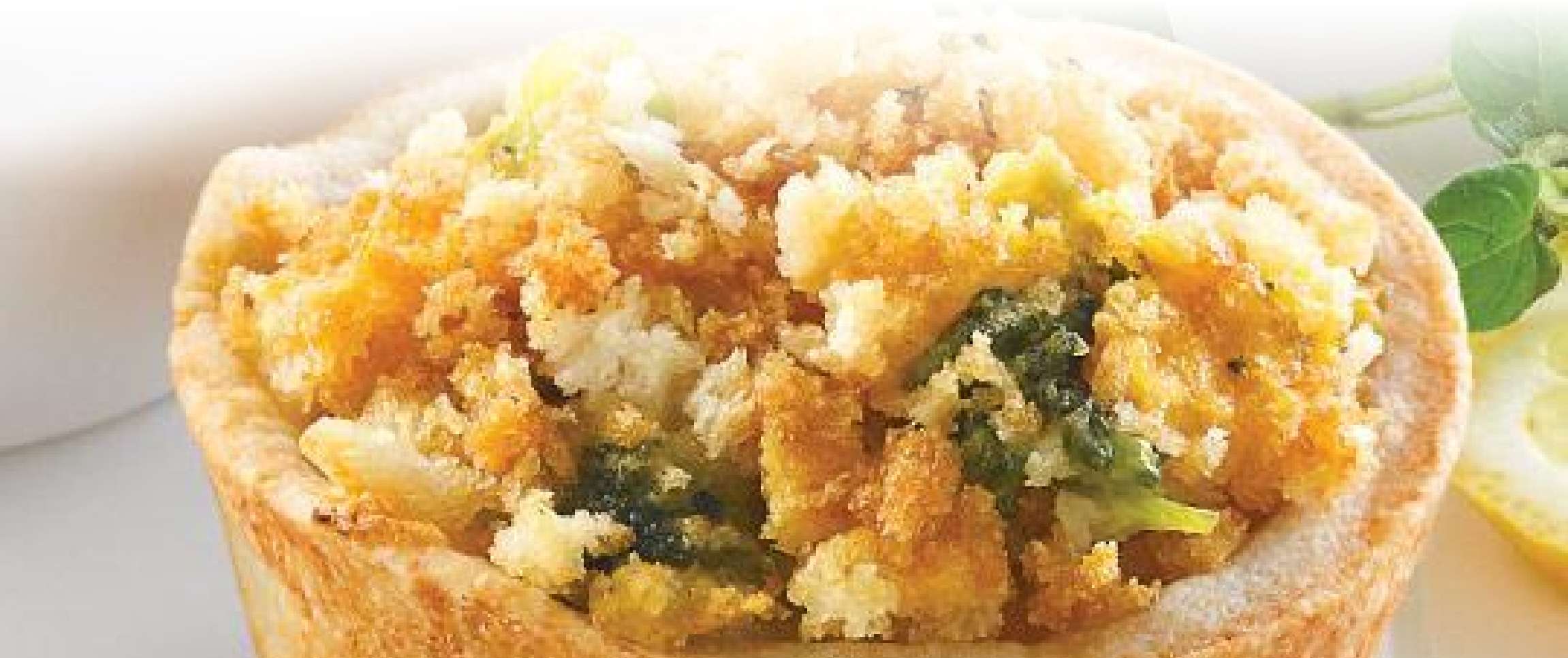 Broccoli Gratin and Dijon Mustard Tarts