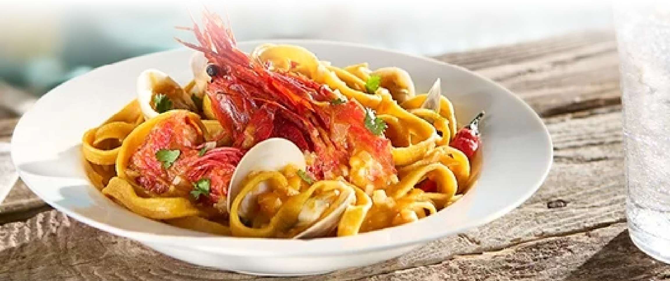Seafood Pasta with Sweet Pumpkin Sauce