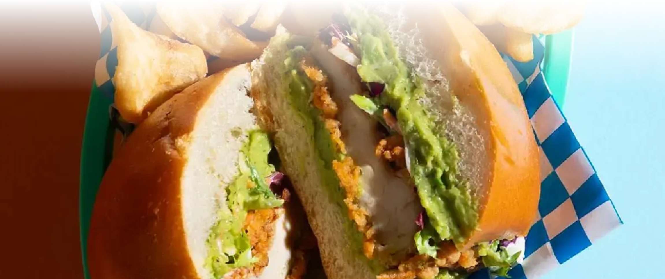 Spicy Fried Chicken and Dill Pickle Avocado Sandwich