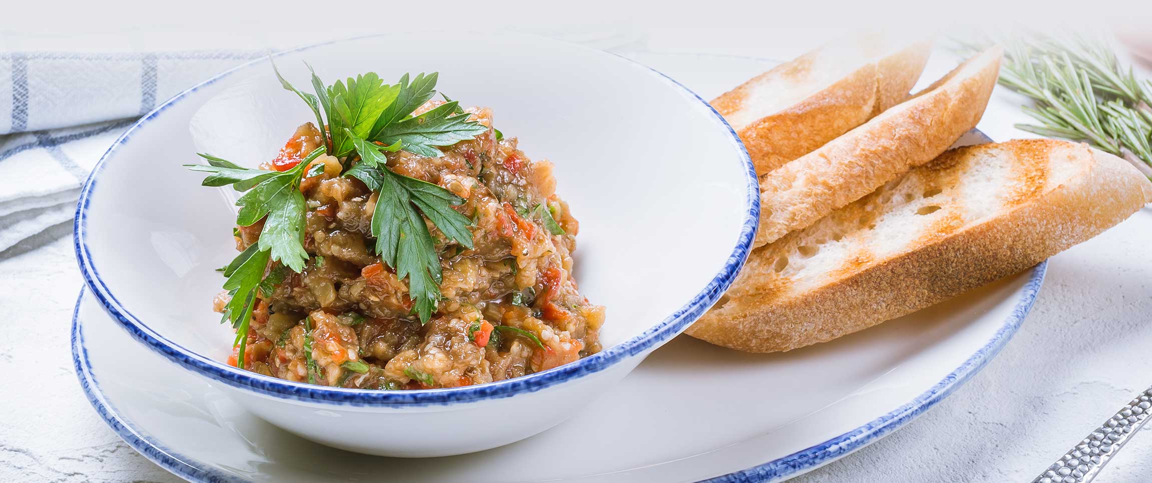 Eggplant Caviar with Toast Points