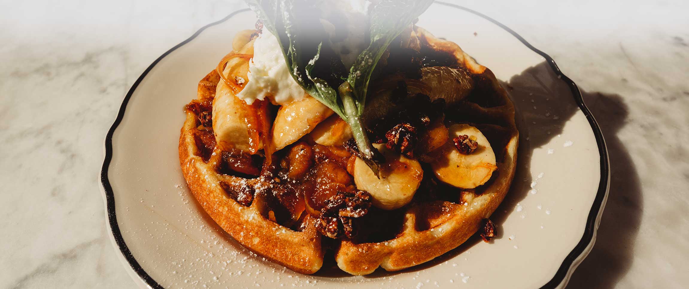 Heritage Ovens Belgian Banana Foster Waffle