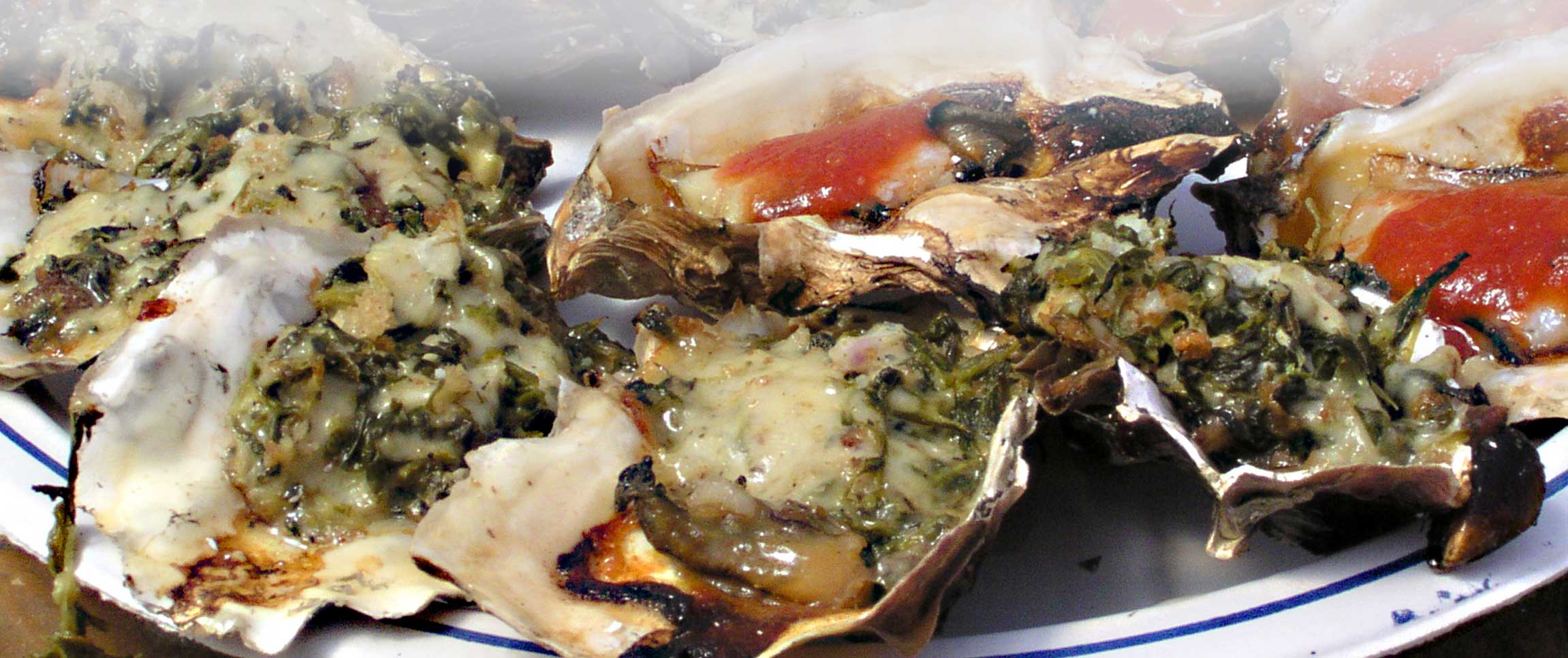 Grilled Oysters Mockefeller