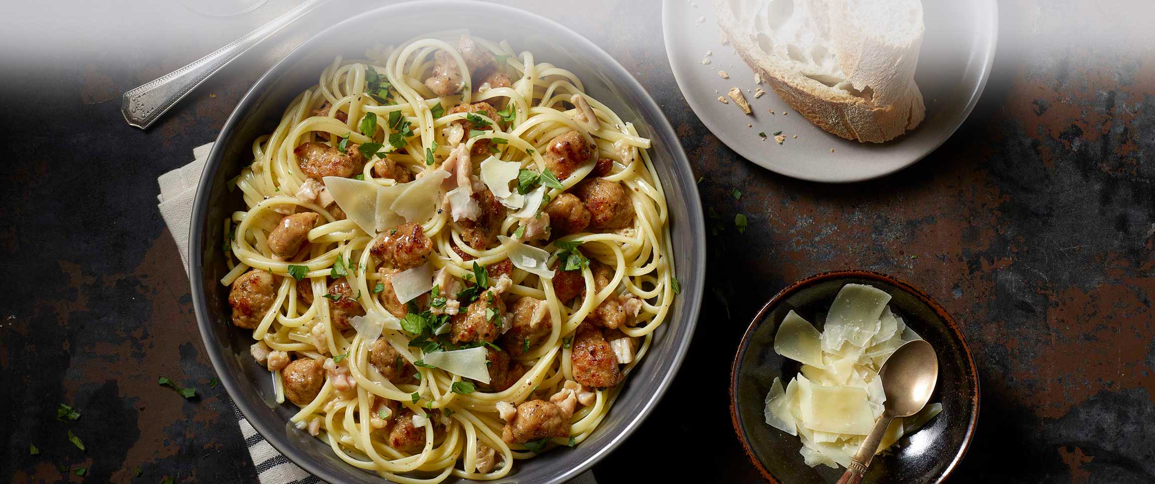 Sausage, Linguini and Clams