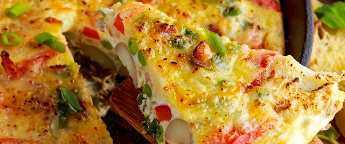 Baked Asparagus and Pepper Frittata