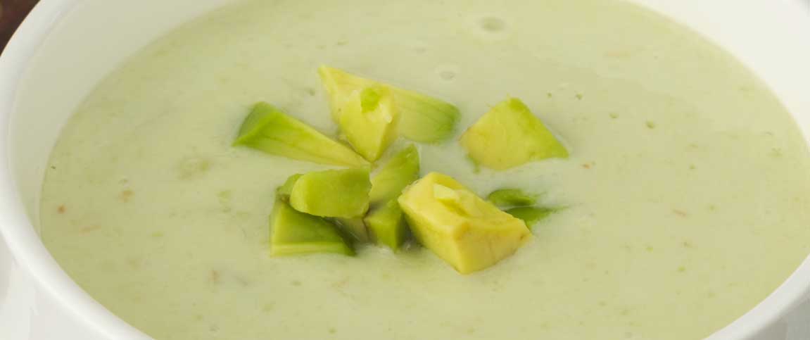 Avocado and Smoked Salmon Soup