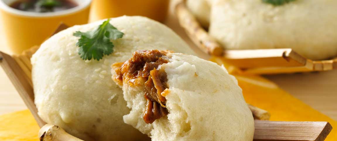 Bao Bun Stuffed with Pork BBQ