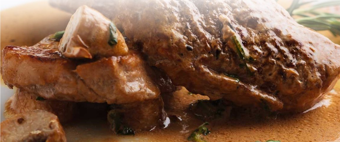 Beef with Wild Mushrooms and Tequila 