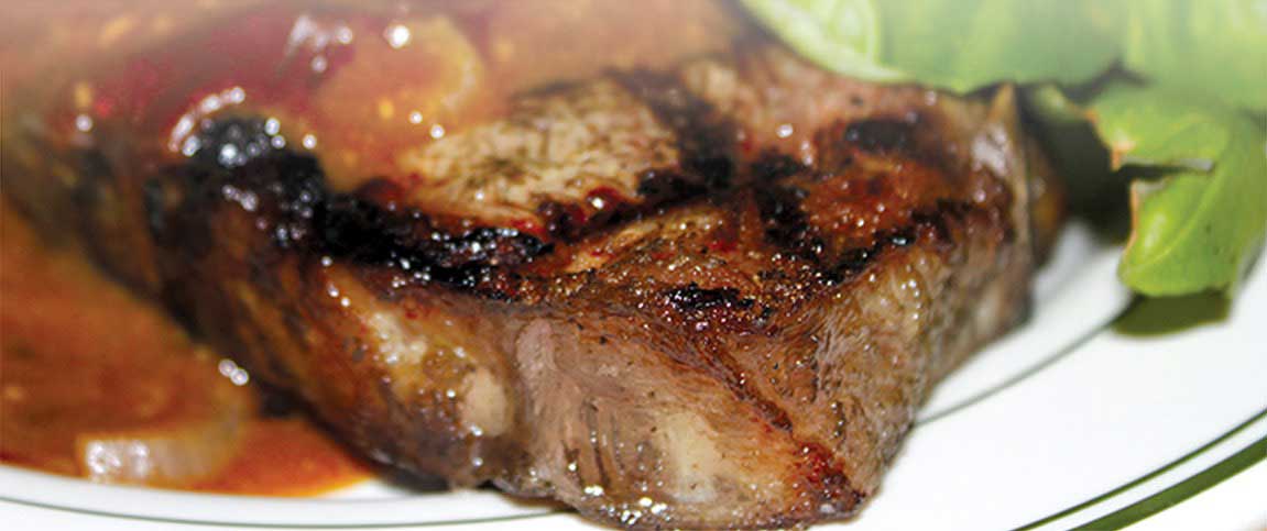 Porterhouse with Sauce Robert