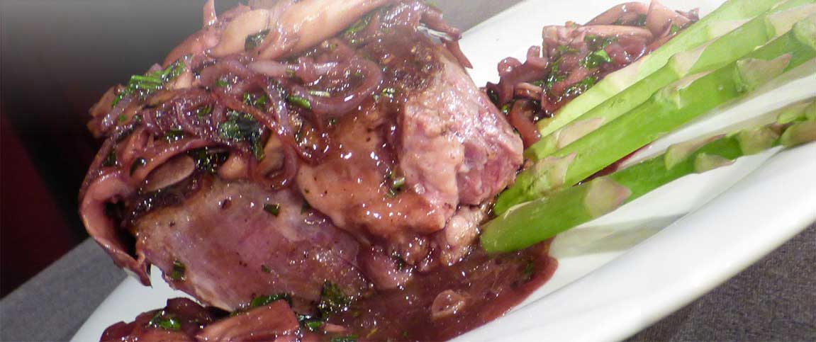 Filet Stuffed with Cheese and Topped with Hunters Sauce