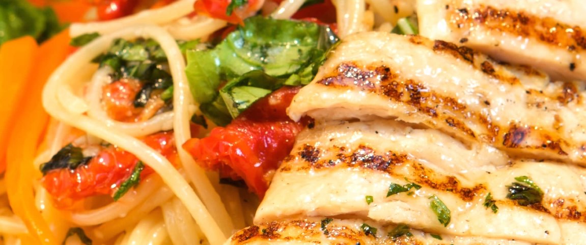 Bronzed Chicken and Pasta