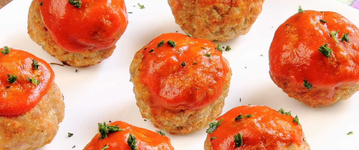 Chicken Meatballs and Buffalo Sauce