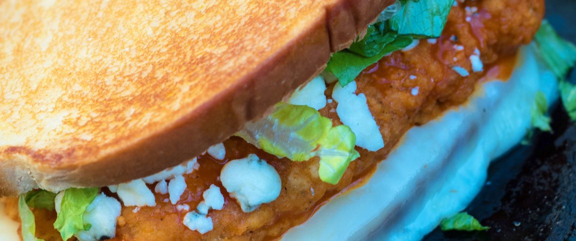 Buffalo Chicken Grilled Cheese