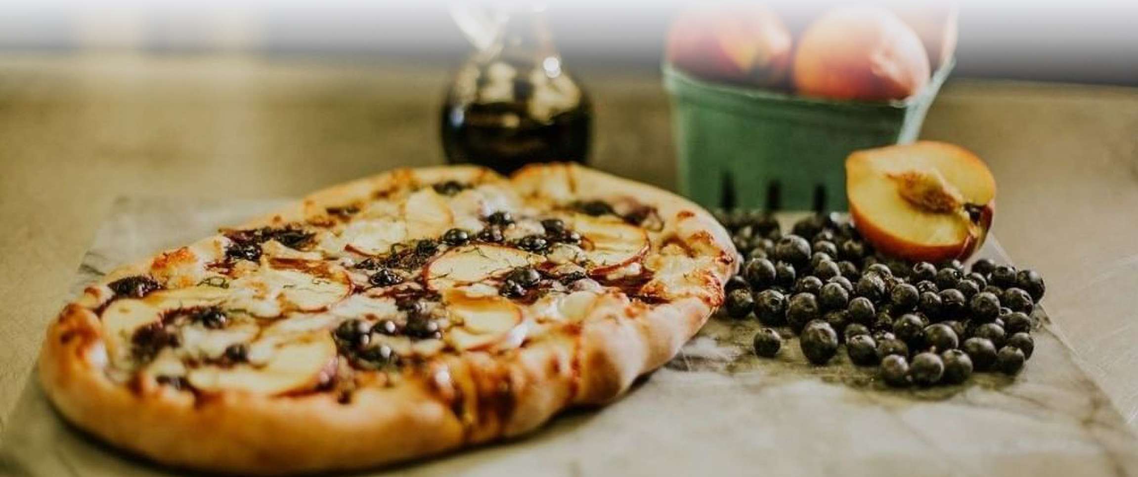 Berry & Peach Dessert Pizza