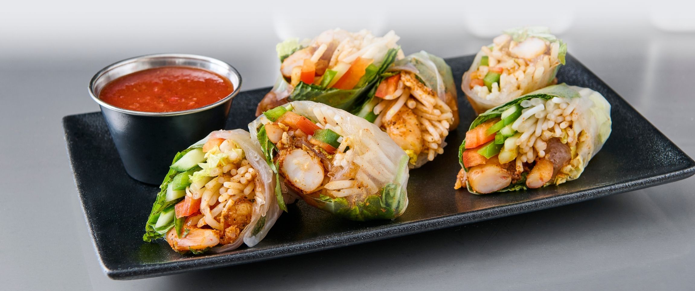 Blackened Shrimp Summer Rolls