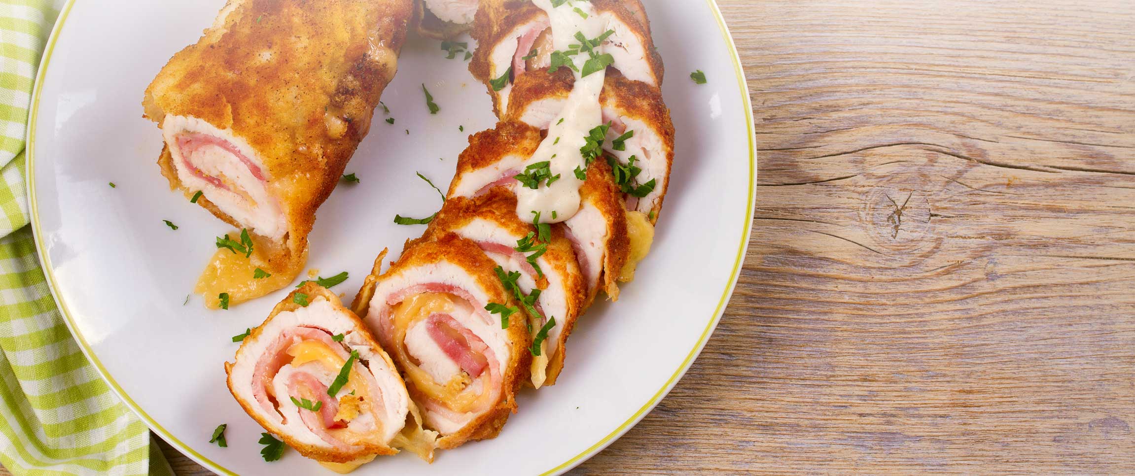 Brie Bacon and Onion Stuffed Chicken Breast