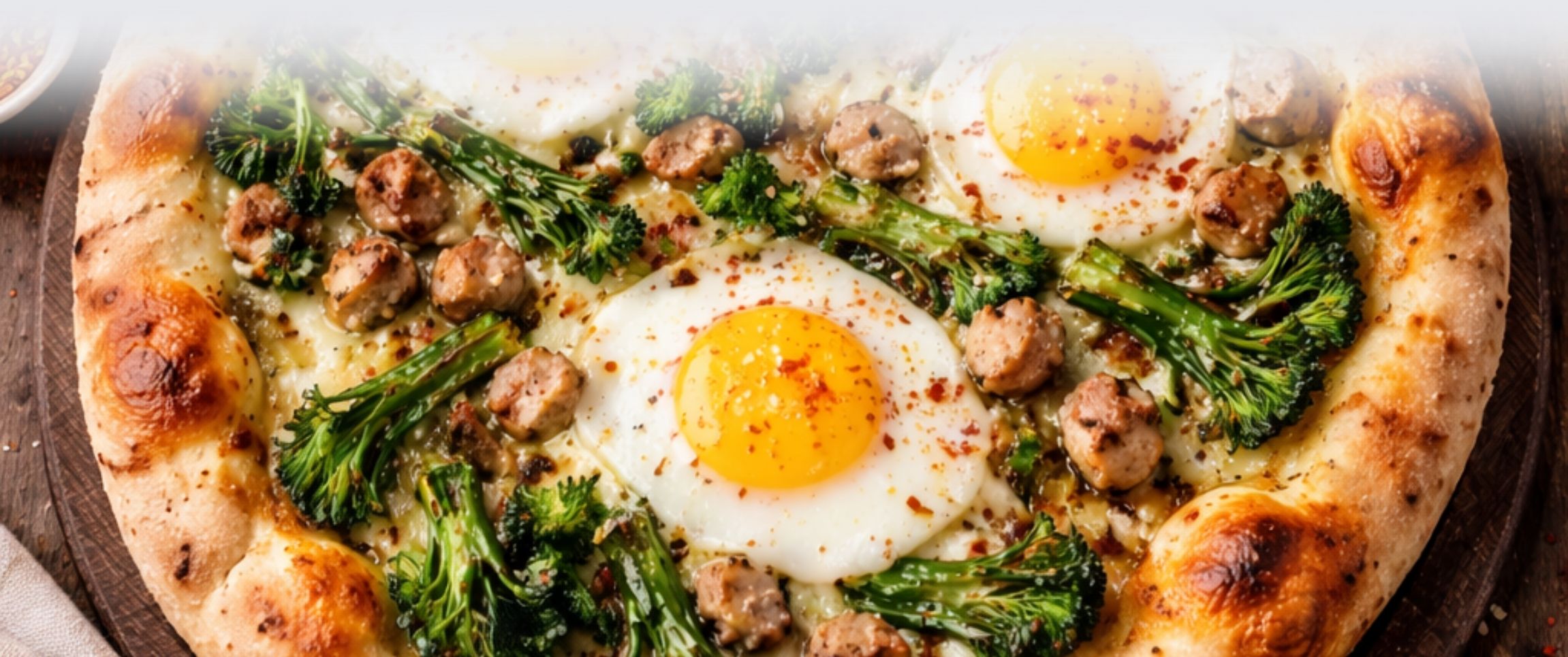 Broccoli Rabe Breakfast Pizza