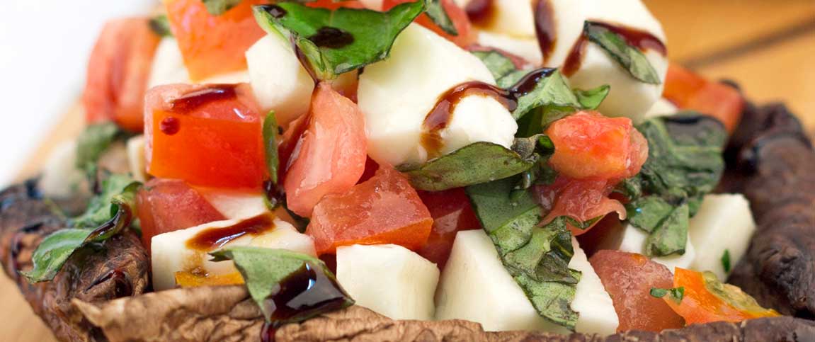 Caprese Stuffed Portobella Mushroom