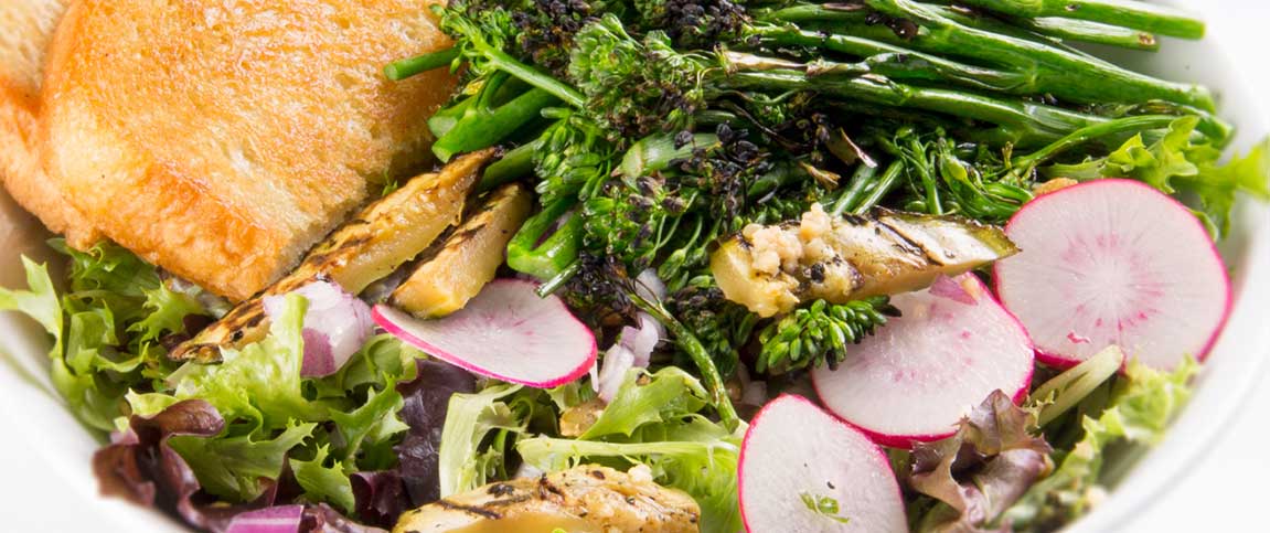 Charred Broccolini and Escarole Salad