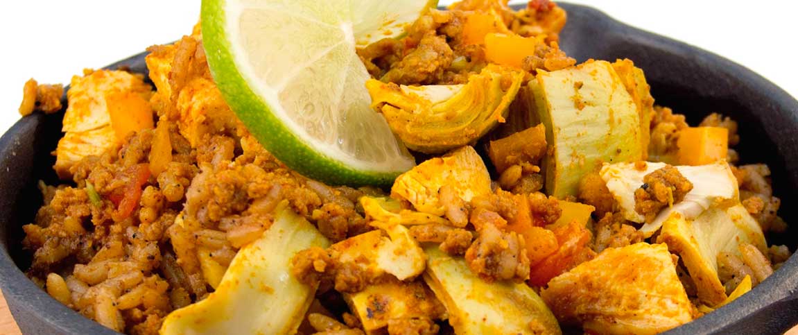 Chicken Chorizo  Artichoke Skillet