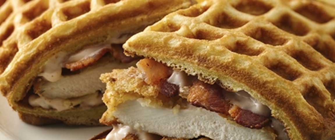 Chicken And Waffle Sandwich Chicken And Waffle Sandwich