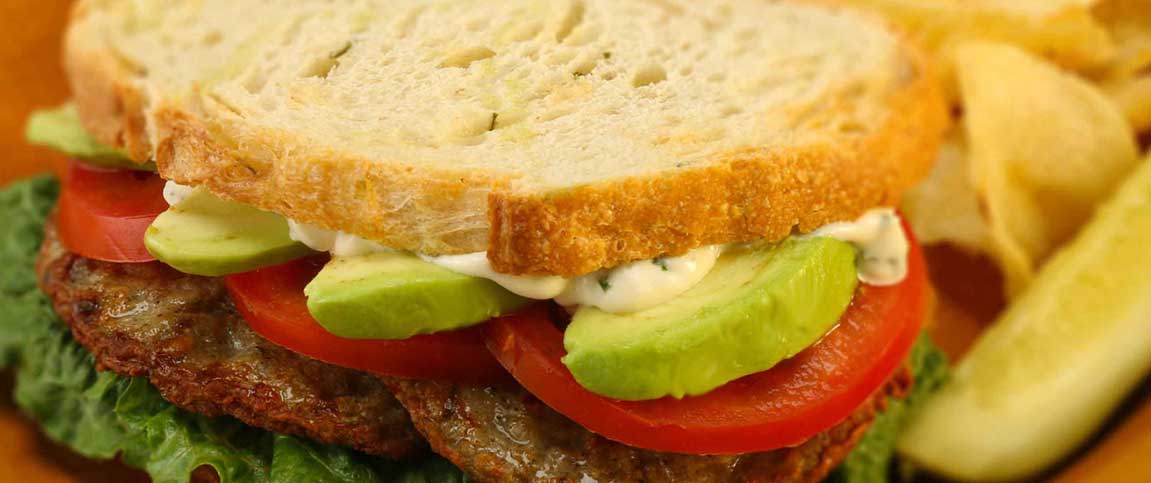 Chicken Sausage and Avocado Sandwich