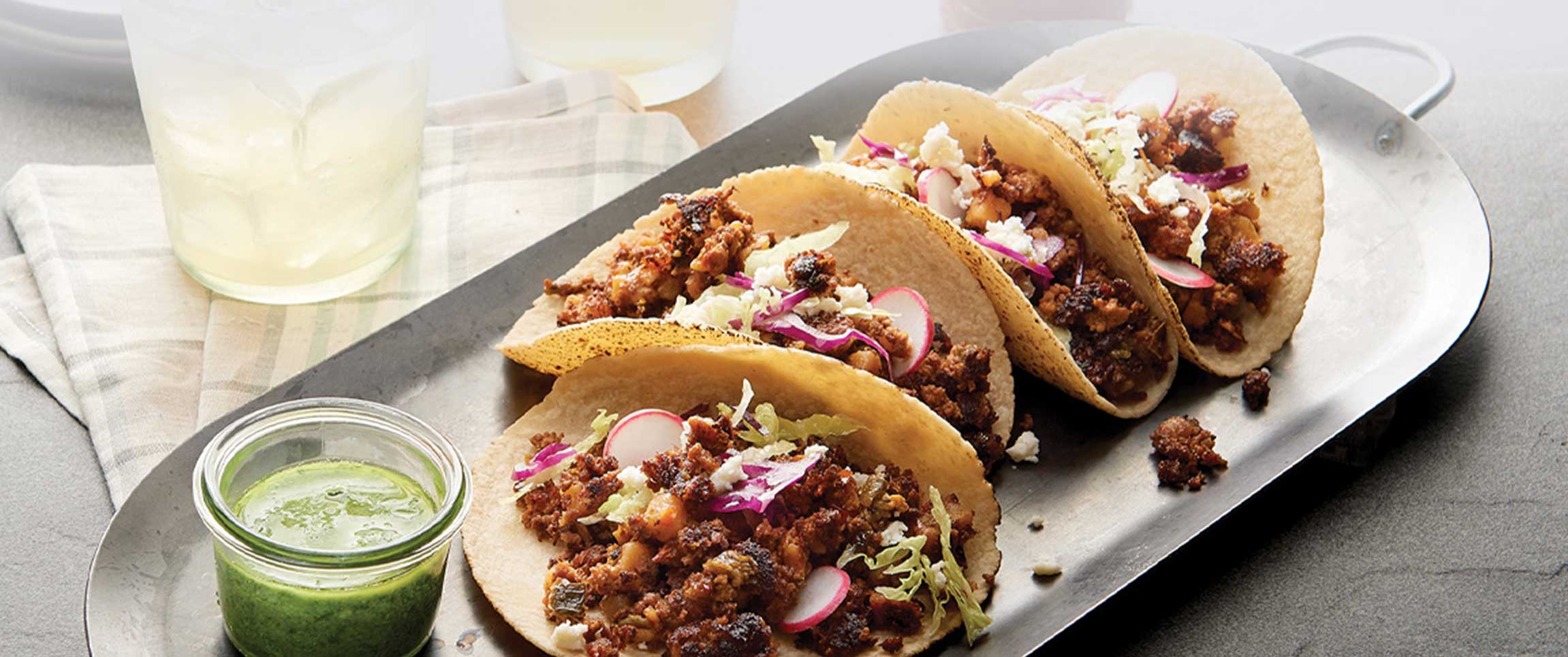 Chorizo Skillet Tacos