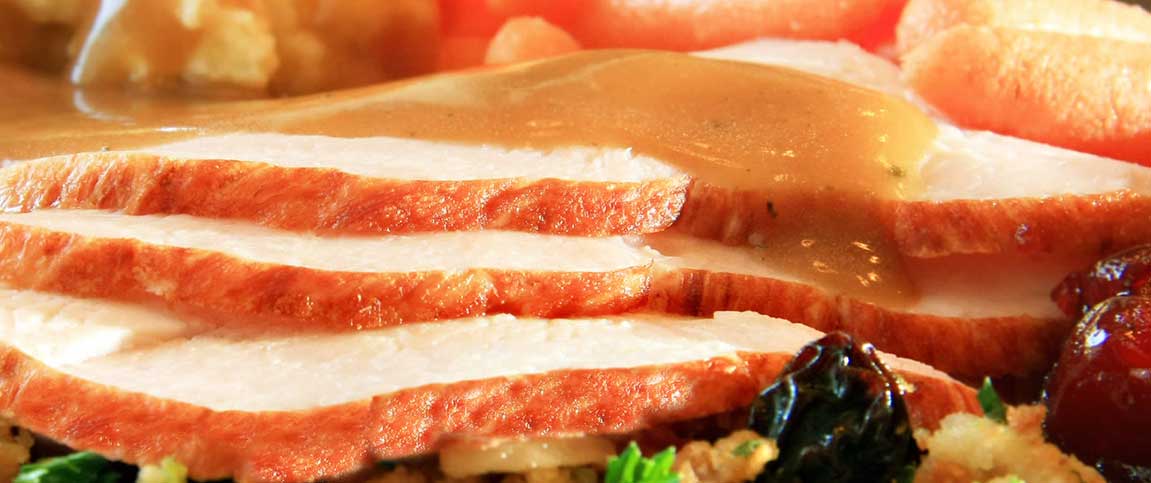 Turkey Topped with Apple Gravy