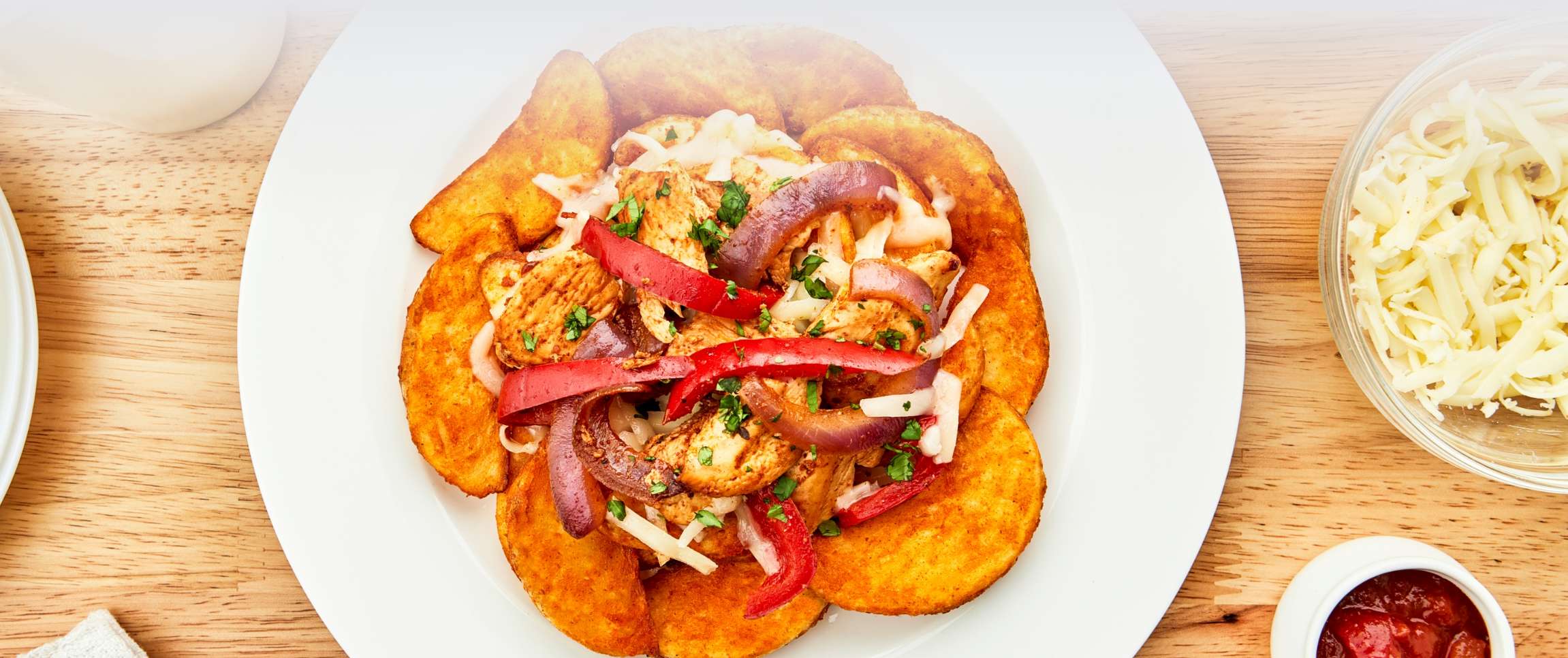 Spicy Chicken Fajita Wedges