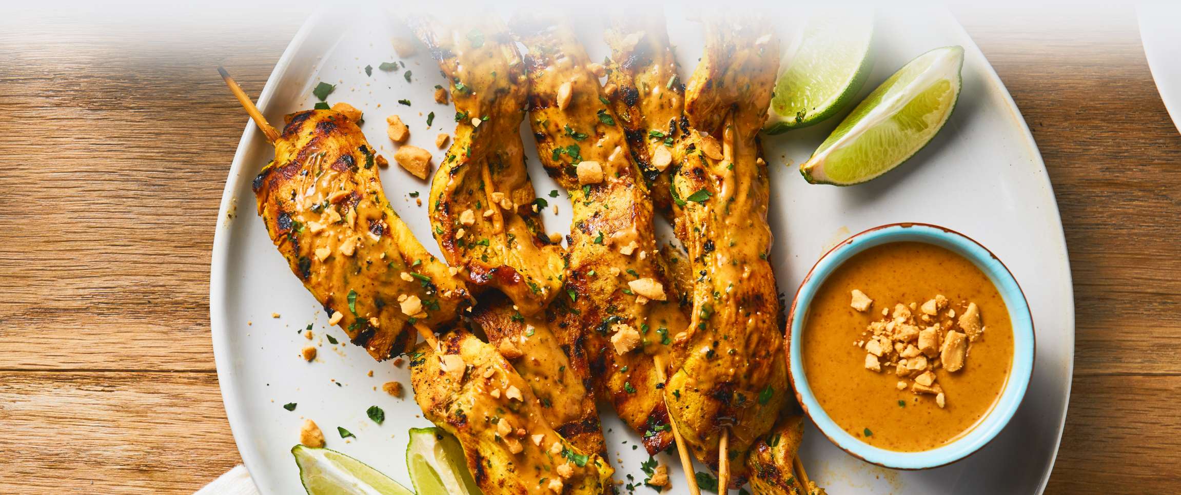 Chicken Satay with peanut sauce