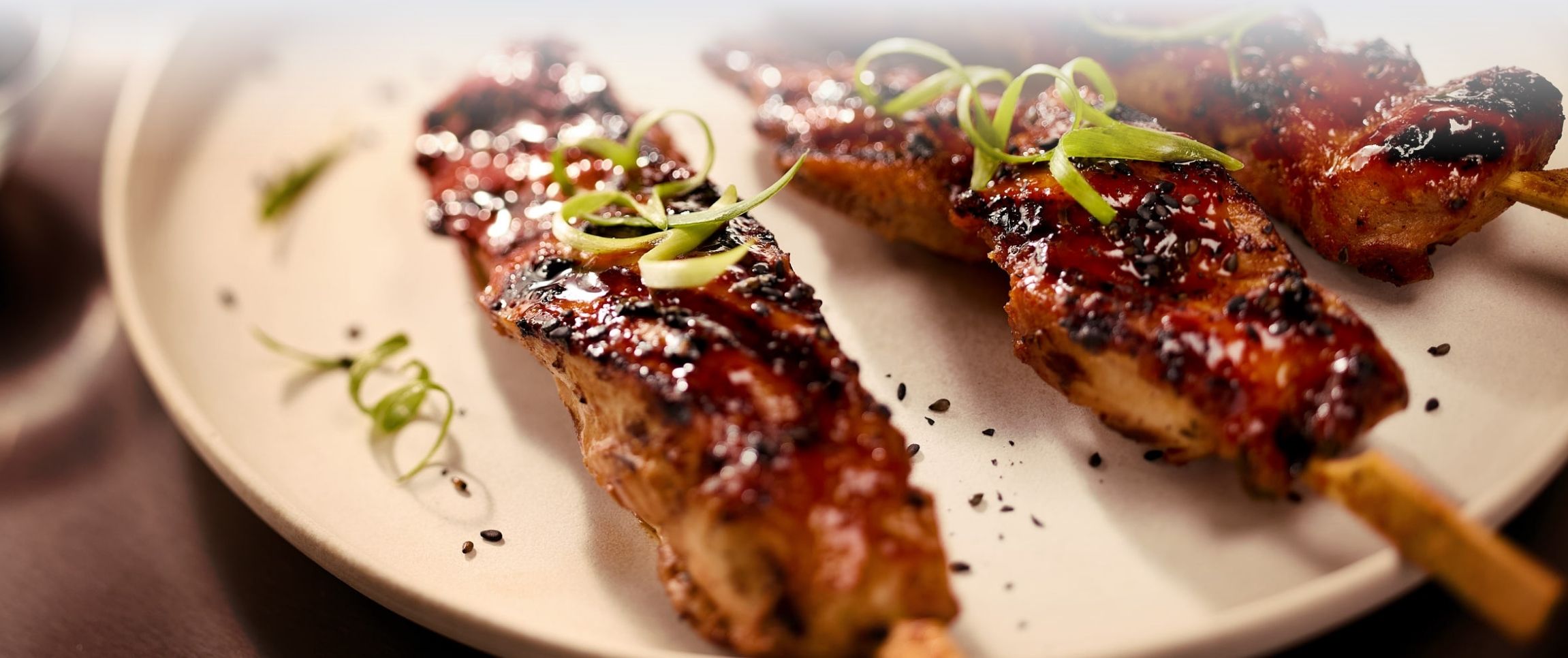 Yuzu Glazed Chicken Thigh Yakitori
