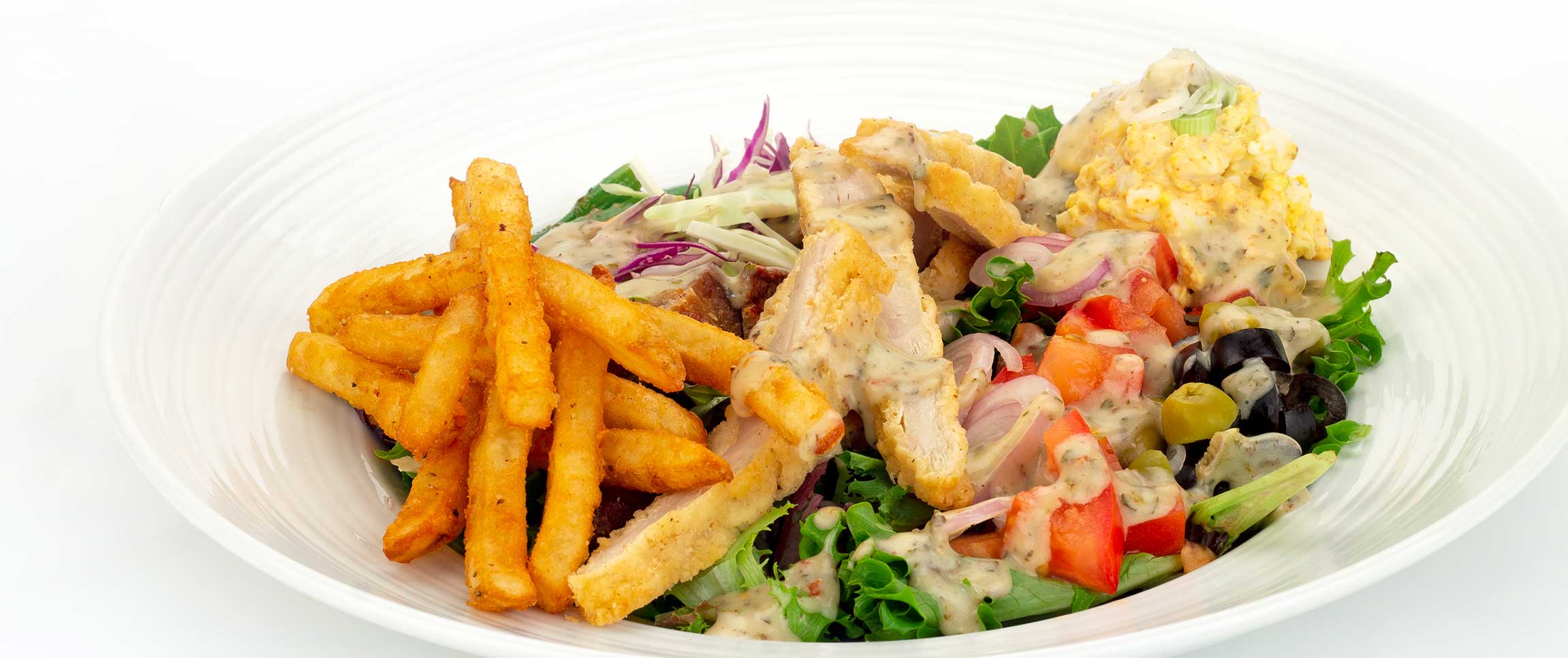 Pork Salad with Spicy Herb Ranch