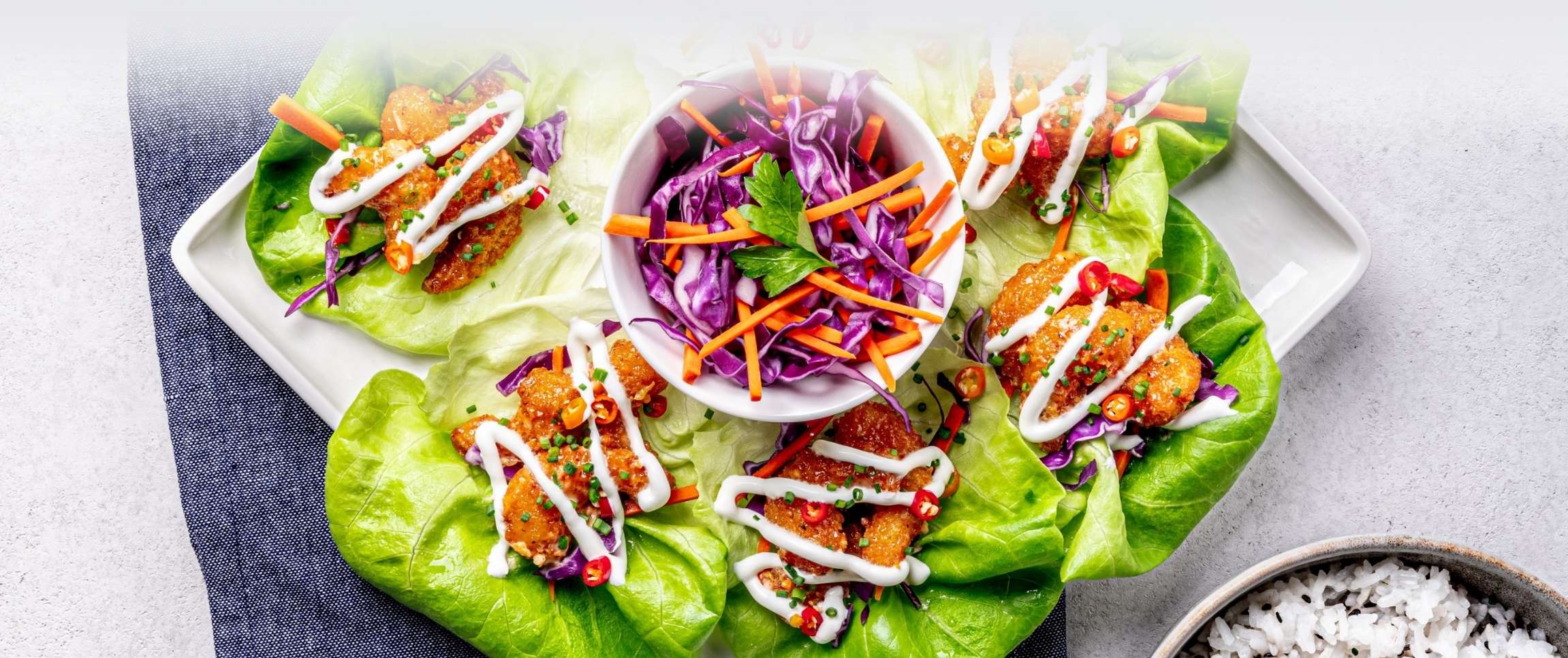 Country Style Breaded Shrimp Lettuce Wraps