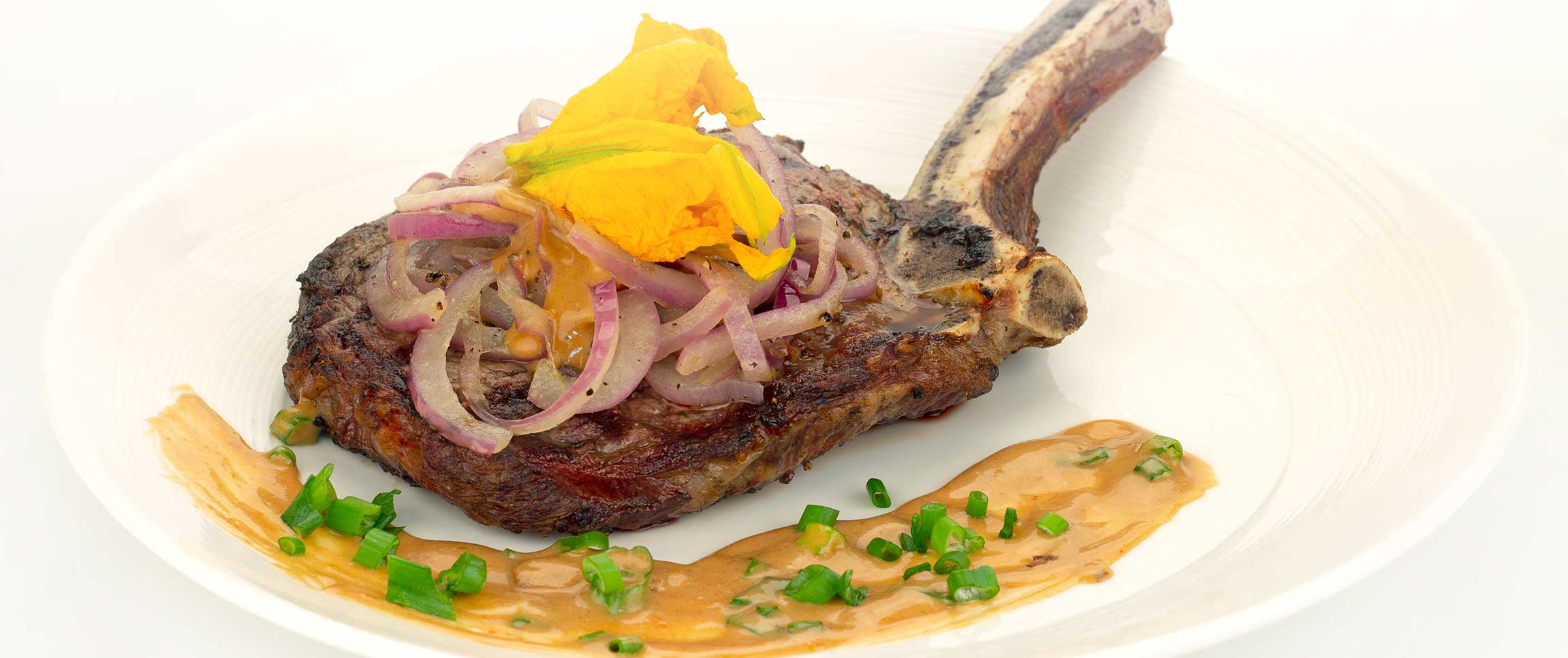 Ribeye with Chipotle Merlot Demi Glace