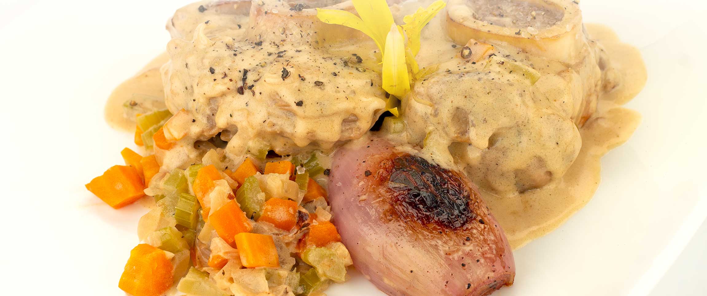 Creamy Roasted Veal Leg