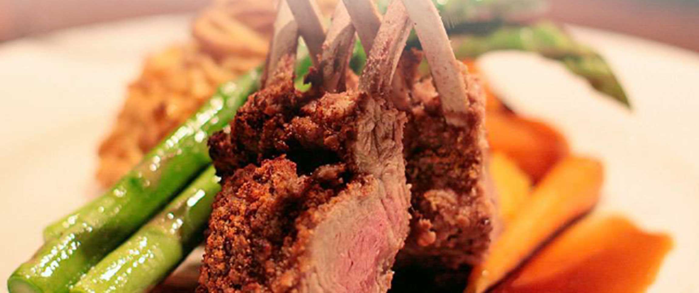 Dijon Crusted Rack of Lamb