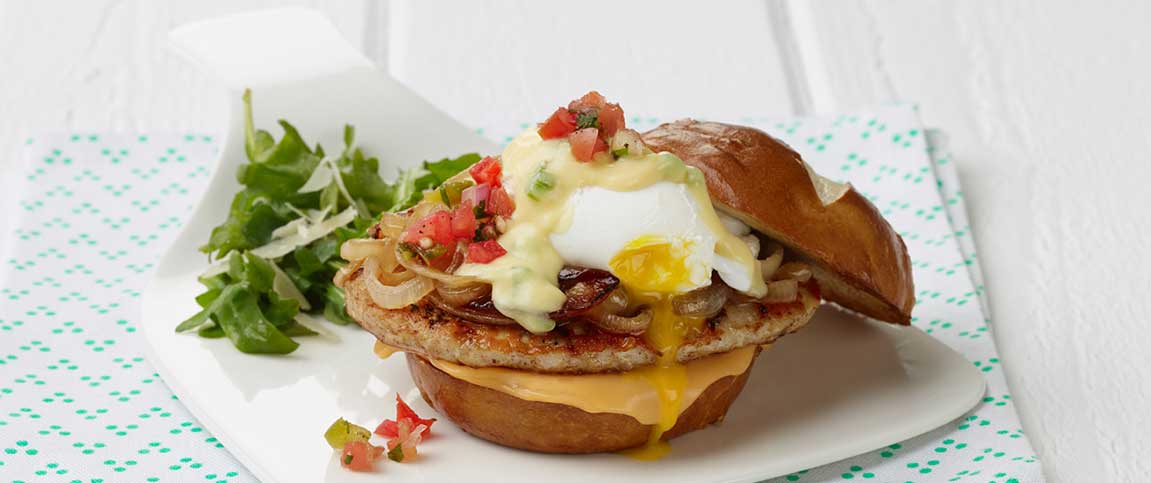 Turkey Burger Benedict