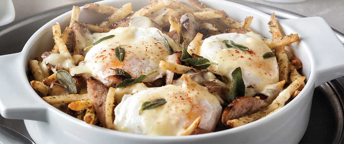 Eggs Benefict Rosemary Fries
