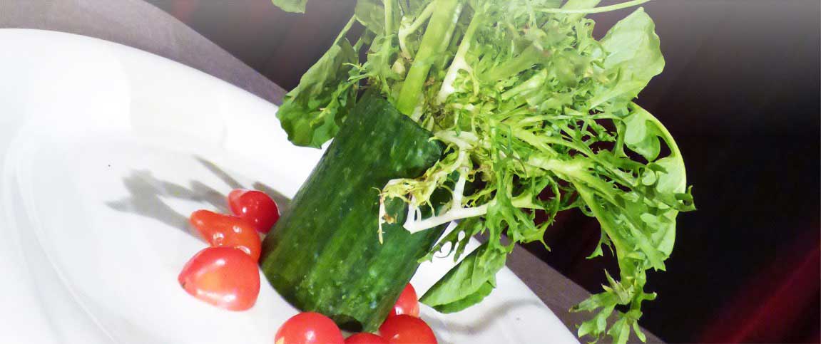 Cucumber Filled with Greens