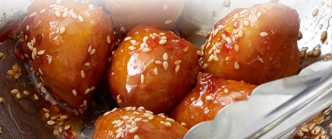 Fried Biscuit Dough in Sweet Chili Sauce