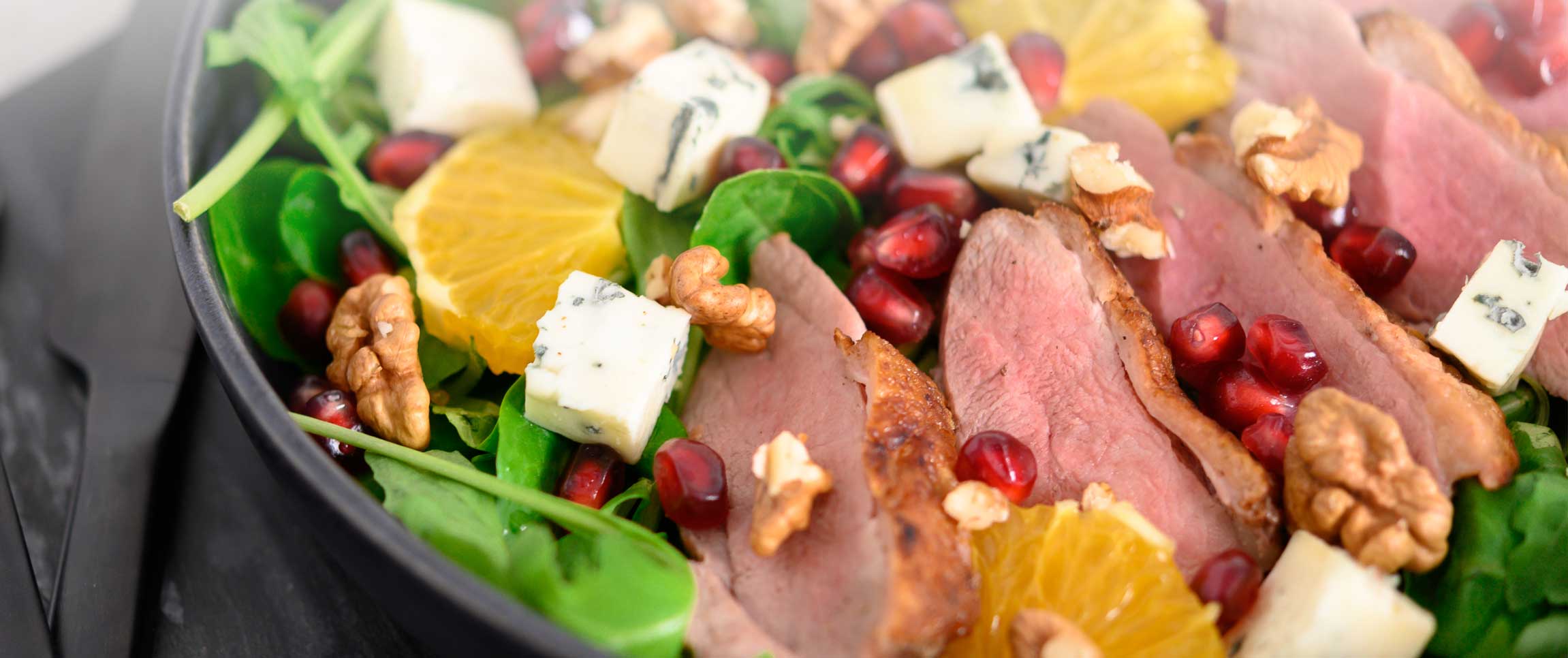 Duck Salad with Sesame Ginger Vinaigrette