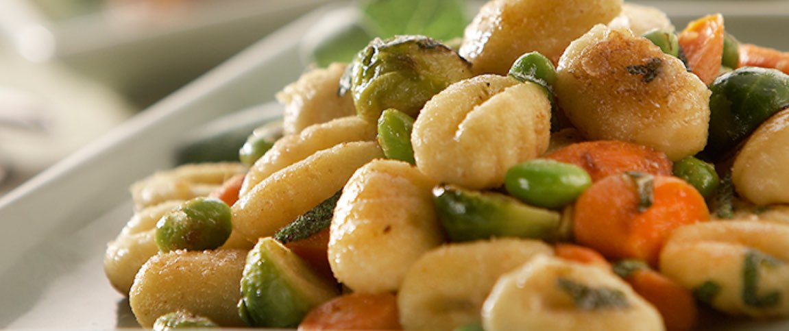 Gnocchi with Edamame and Vegetables