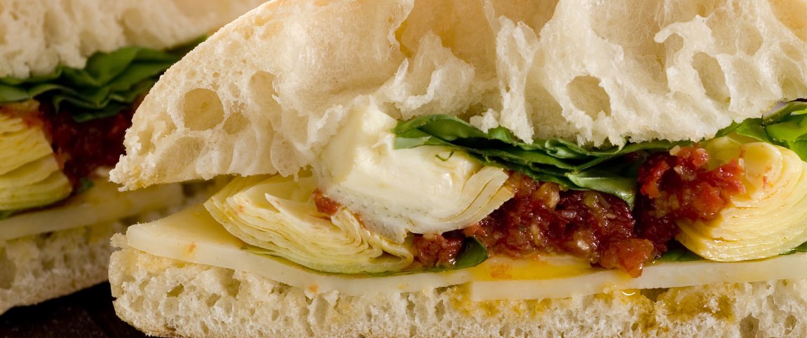 Goat Cheese and Artichoke Panini