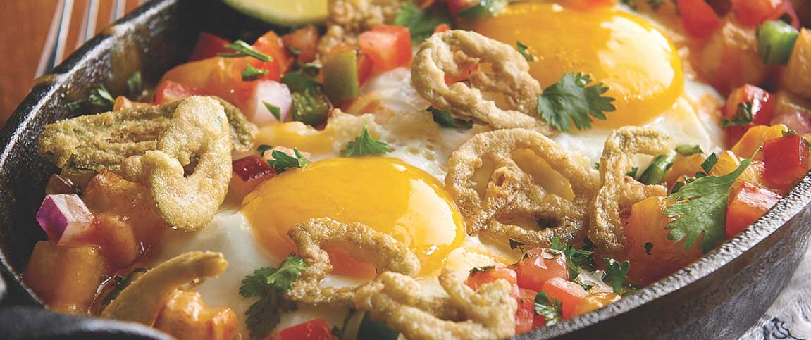 Buffalo Potato and Egg Skillet