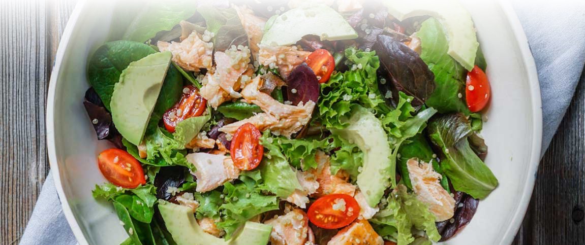 Jala-Mango BBQ Salmon Salad