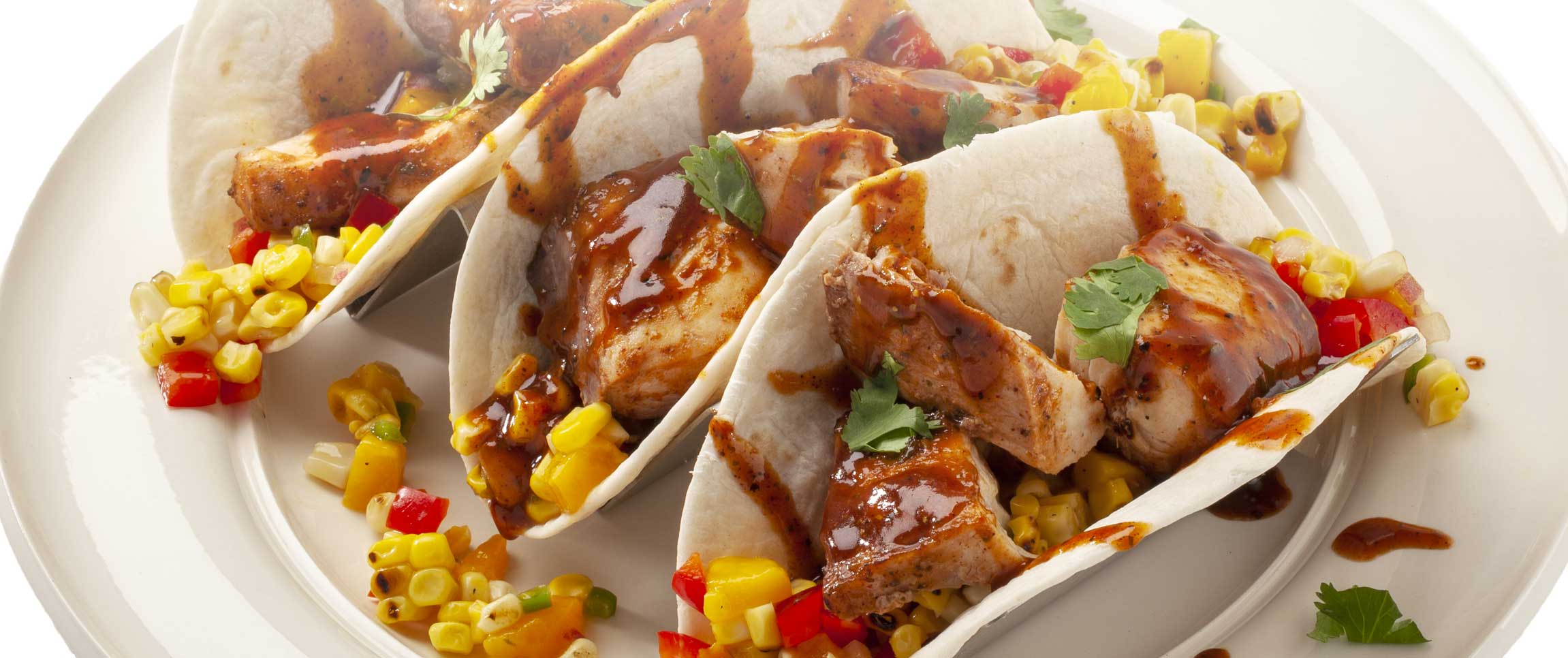 Fish Tacos with Jerk Sauce and Corn Mango Salsa