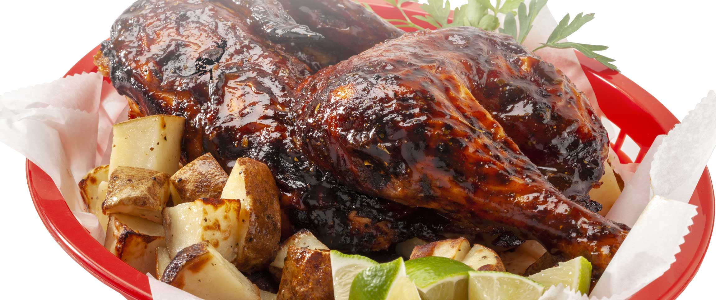 Whole Roasted Chicken with Lime Roasted Potatoes